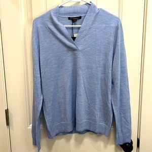 NWT Brooks Brothers Blue Long Sleeve - Merino Wool